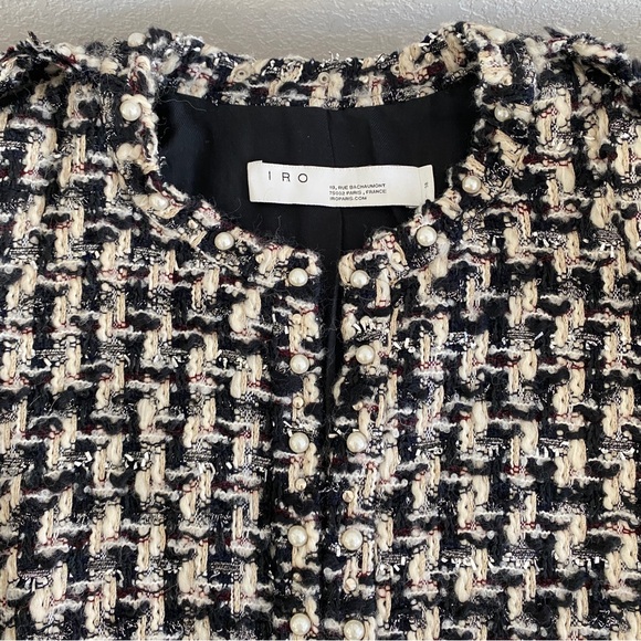 Iro
Gonna Pearl-Embellished Cropped Tweed Jacket - Picture 9 of 16